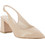 Guy Laroche Γόβες Slingback Δερμάτινες με Χοντρό Χαμηλό Τακούνι Εκρού 59304X