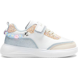 Lelli Kelly Παιδικά Sneakers Λευκά Γαλάζια Χρυσά LKAA4729-BIBE