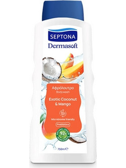 Septona Dermasoft Exotic Coconut & Mango Αφρόλουτρο σε Gel 750ml