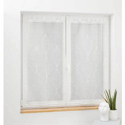 Kipper Σετ Κουρτίνες Παραθύρου με Θηλιές 60x90 Galactee 1627520 Λευκές