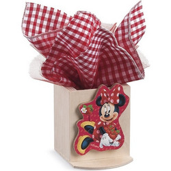 Parisis Μπομπονιέρα Βάπτισης Μολυβοθήκη Minnie Mouse Strawberry Jam από Ξύλο ΝΑ167