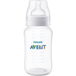 Philips Avent SCY106/01 Πλαστικό Μπιμπερό με Θηλή Σιλικόνης κατά των Κολικών Transparent 330ml