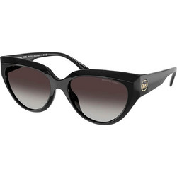 Michael Kors MK2241U 30058G Γυναικεία Γυαλιά Ηλίου Οβάλ Κοκάλινα Μαύρα με Καφέ Degradee Φακό