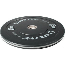 O'live Fitness Δίσκος Ολυμπιακού Τύπου Bumper 5kg Φ50mm