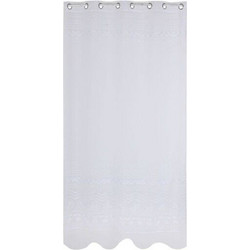 Home ESPRIT Κουρτίνα Παραθύρου με Τρουκς 140x260 Λευκή 8424002133917