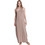 Collectiva Noir Estella Maxi Καλοκαιρινό Καθημερινό Φόρεμα Μεταξωτό Ταμπά CN140C07BMB