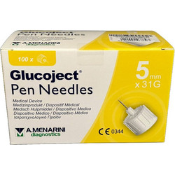 Menarini Glucoject Βελόνες Ινσουλίνης 31G 5mm 100τμχ