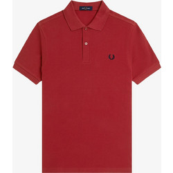 Fred Perry Ανδρική Μπλούζα Polo Κοντομάνικη Κόκκινη M6000-Y35