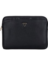 Guess PU Grained Triangle Logo Θήκη Laptop 14" Black