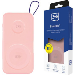 3mk PastelUp Power Bank 10000mAh 22.5W Power Delivery Pink