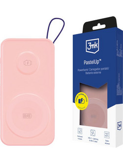3mk PastelUp Power Bank 10000mAh 22.5W Power Delivery Pink