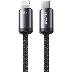 WK WDC-33 Braided USB-C to Lightning Cable 35W 1m Black