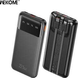 Wekome WP-63 Power Bank 10000mAh 22.5W Quick Charge 3.0 & Power Delivery Black