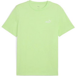 Puma ESS Small No1 Logo Ανδρικό Αθλητικό T-Shirt Lime 682535-49