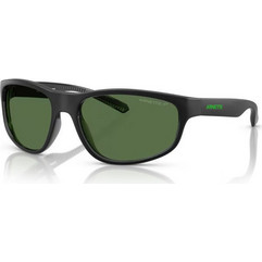 Arnette AN4351 29672P Ανδρικά Γυαλιά Ηλίου Ορθογώνια Κοκάλινα Μαύρα με Πράσινο Φακό