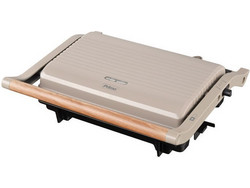 Primo Panini PRPT-40493 Τοστιέρα Γκριλιέρα για 2 Τοστ 1000W Wooden-Γκρι