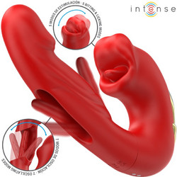 Intense Nathy Double Vibrator Διπλός Δονητής Κόκκινος