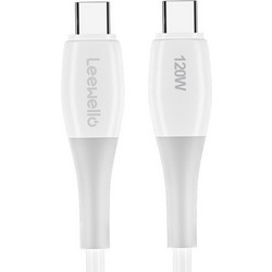 Leewello LW-185 USB-C to USB-C 120W 1m White 46771128