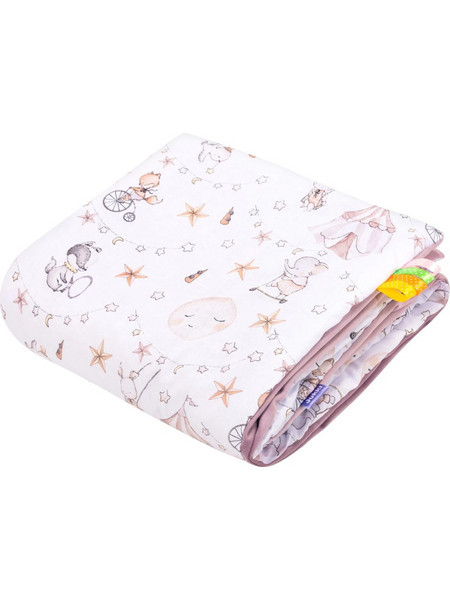 Jukki Candy Circus Κουβέρτα Αγκαλιάς Βελουτέ 75x100 Λευκή Ροζ