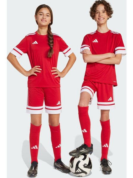 Adidas Squadra 25 Αθλητικό Παιδικό Σορτς Κόκκινο JJ2416