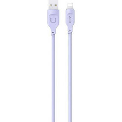 Usams Lithe Series USB-A to Lightning Cable 1.2m Purple 6958444979090