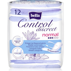 Bella Control Discreet Normal Σερβιέτες Ακράτειας 3 Σταγόνες 12τμχ