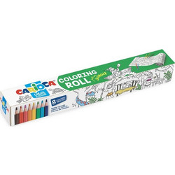 Carioca Coloring Roll Σετ Ζωγραφικής 198x30cm 9τμχ