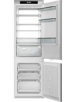 Bertazzoni REF603BBNPTC-S Εντοιχιζόμενος Ψυγειοκαταψύκτης 237lt No Frost Υ177.6xΠ54xΒ55cm Λευκός