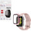 Volte-Tel Πλαστική Θήκη Tempered Glass για Apple Watch 7 41mm Ροζ
