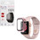 Volte-Tel Πλαστική Θήκη Tempered Glass για Apple Watch 4 / 5 / 6 / SE 40mm Ροζ