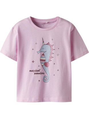 Name It Magical wonders Παιδικό T-Shirt Κοντομάνικο Ροζ 13238061