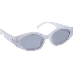 EyeLead L755 Γυναικεία Γυαλιά Ηλίου Πολυγωνικά Κοκάλινα Λευκά με Μαύρο Φακό