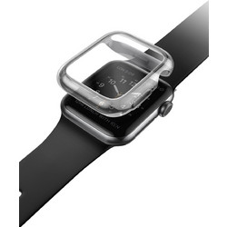 Uniq Garde Slim Πλαστική Θήκη με Προστασία Οθόνης για Apple Watch 4 / 5 / 6 / SE 44mm Γκρι