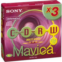 Sony 3MCRW-156A Εγγράψιμα CD-RW 4x 156MB 3τμχ
