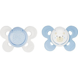 Chicco Physio Comfort Ανατομικές Ορθοδοντικές Πιπίλες Σιλικόνης 2-6m Σιέλ 2τμχ