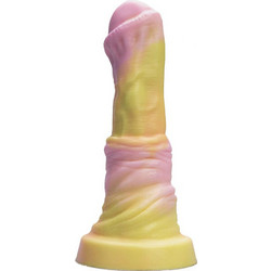 Kiotos Revolt Pink Smash 02 Medium Dildo με Βεντούζα Κίτρινο Ροζ