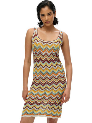 Superdry Mini Καθημερινό Φόρεμα Πλεκτό Πολύχρωμο W8011846A-F4W