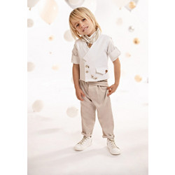 Baby Bloom Βαπτιστικό Κοστούμι με Παντελόνι Πουκάμισο & Γιλέκο 5τμχ 125-35-9970