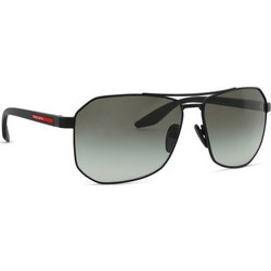 Prada PSA53S 1B0500 Ανδρικά Γυαλιά Ηλίου Aviator Μεταλλικά Μαύρα με Μαύρο Degradee Φακό