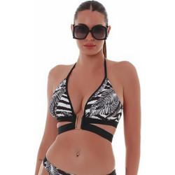 Bluepoint Bikini Top Τριγωνάκι Μαύρο Λευκό 25066065C-02