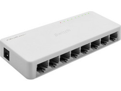 Qoltec 52248 Unmanaged L2 Switch με 8 Θύρες Ethernet 1000Mbps