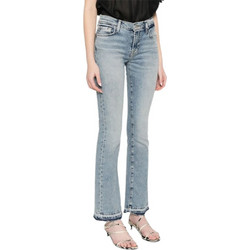 7 For All Mankind Ψηλόμεσο Γυναικείο Τζιν Παντελόνι Κανονική Εφαρμογή Καμπάνα Μπλε JSBT1200AU