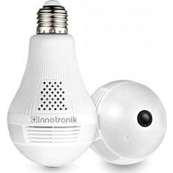 Innotronik ICS-R5H Κρυφή Κάμερα Λάμπα Wi-Fi Full HD με Υποδοχή Κάρτας Μνήμης