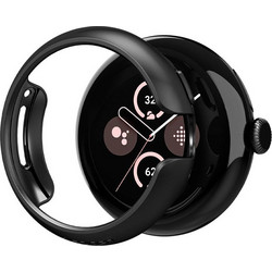Spigen Thin Fit Θήκη Σιλικόνης για Google Pixel Watch 1 / 2 / 3 41mm Μαύρη