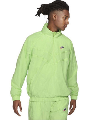 Nike Αθλητικό Ανδρικό Μπουφάν Χειμωνιάτικο Pullover Αντιανεμικό Lime DA2492-399