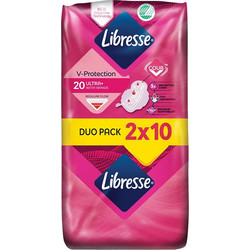 Libresse Ultra Thin Normal Σερβιέτες με Φτερά για Κανονική Ροή 2x10τμχ
