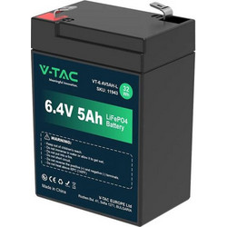 V-TAC 11943 Μπαταρία LiFePO4 6.4V 5Ah