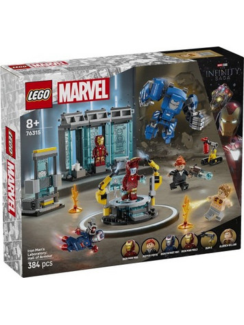 Lego Marvel Avengers Iron Man's Laboratory Hall of Armor για 8+ Ετών 76315