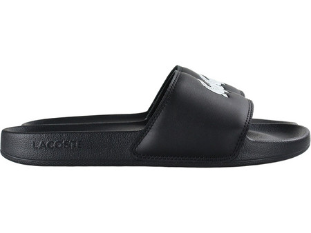 Lacoste Serve Slide 0.0 Ανδρικές Παντόφλες Καλοκαιρινές Μαύρες 49CMA0041-312