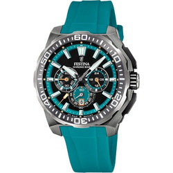 Festina Chrono Bike Diver Ανδρικό Ρολόι Χρονογράφος με Μπλε Καουτσούκ Λουράκι F20725/6